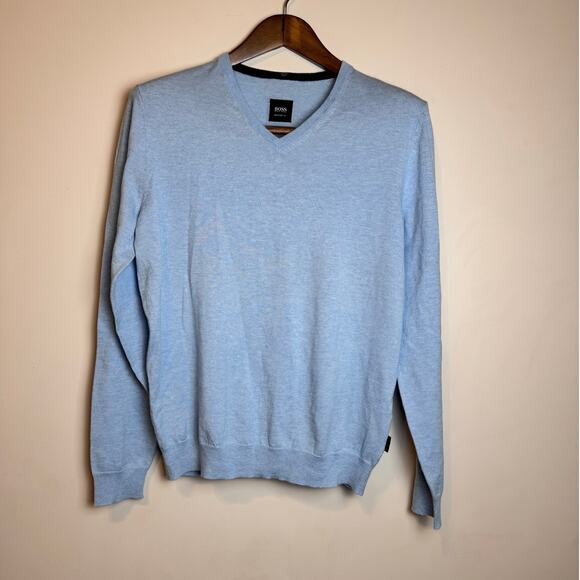 Hugo Boss Wool V-Neck Sweater - Size M - Picture 1 of 5